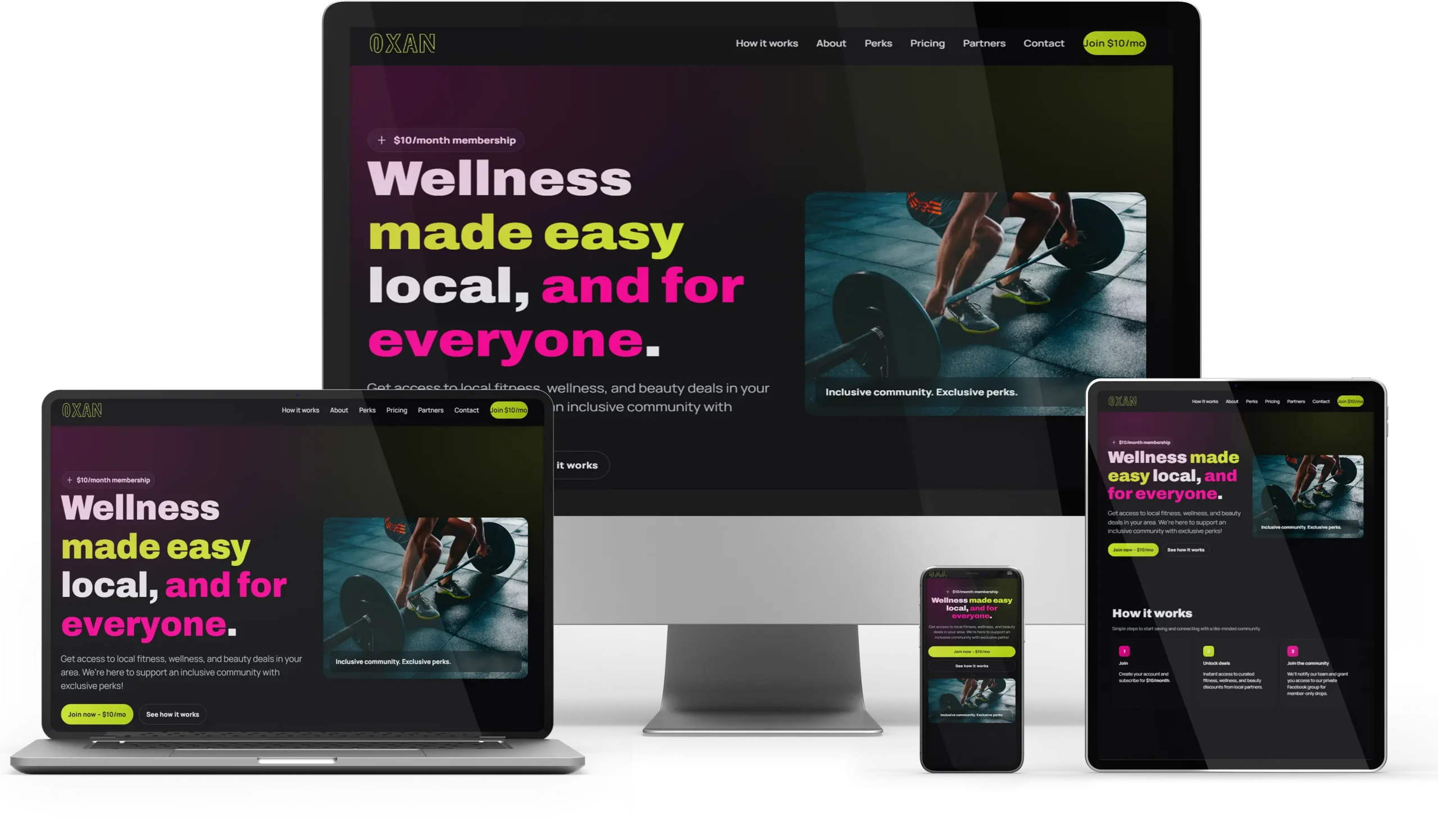 oxan-website-device-mockup nanaimo website design